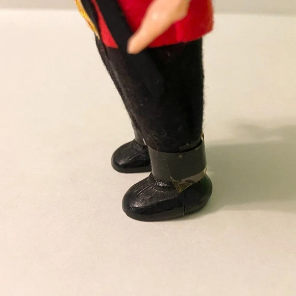 Vintage  Hard Plastic Pirate Boy Doll Open Shut Eyes 6 Inch Tall Figure Flaws - Picture 10 of 16